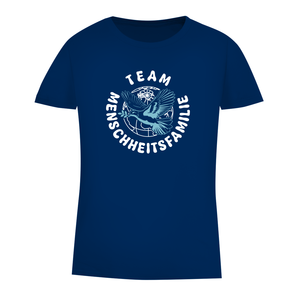 Damen Premium Bio T-Shirt Team Menschheitsfamilie