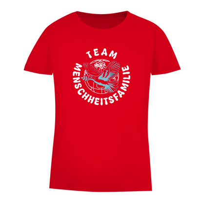 Damen Premium Bio T-Shirt Team Menschheitsfamilie