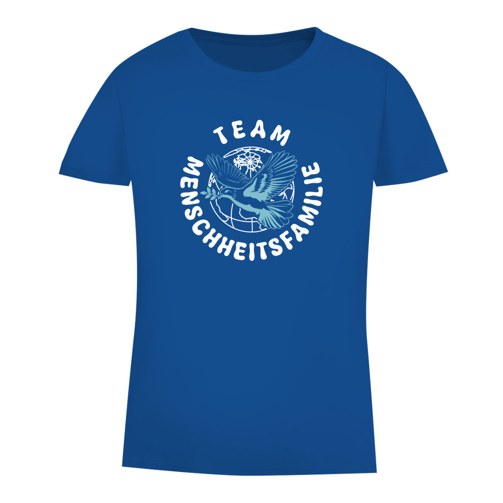 Damen Premium Bio T-Shirt Team Menschheitsfamilie