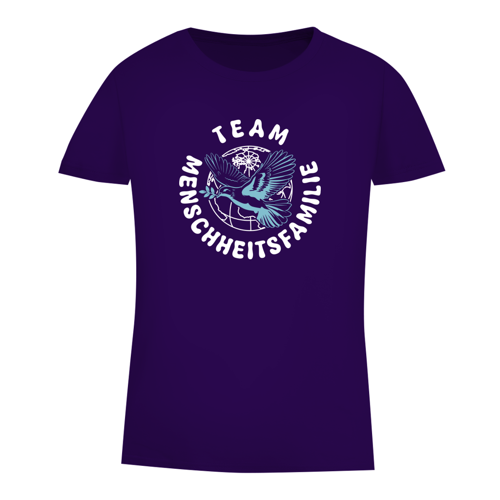 Damen Premium Bio T-Shirt Team Menschheitsfamilie