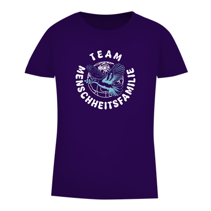 Damen Premium Bio T-Shirt Team Menschheitsfamilie