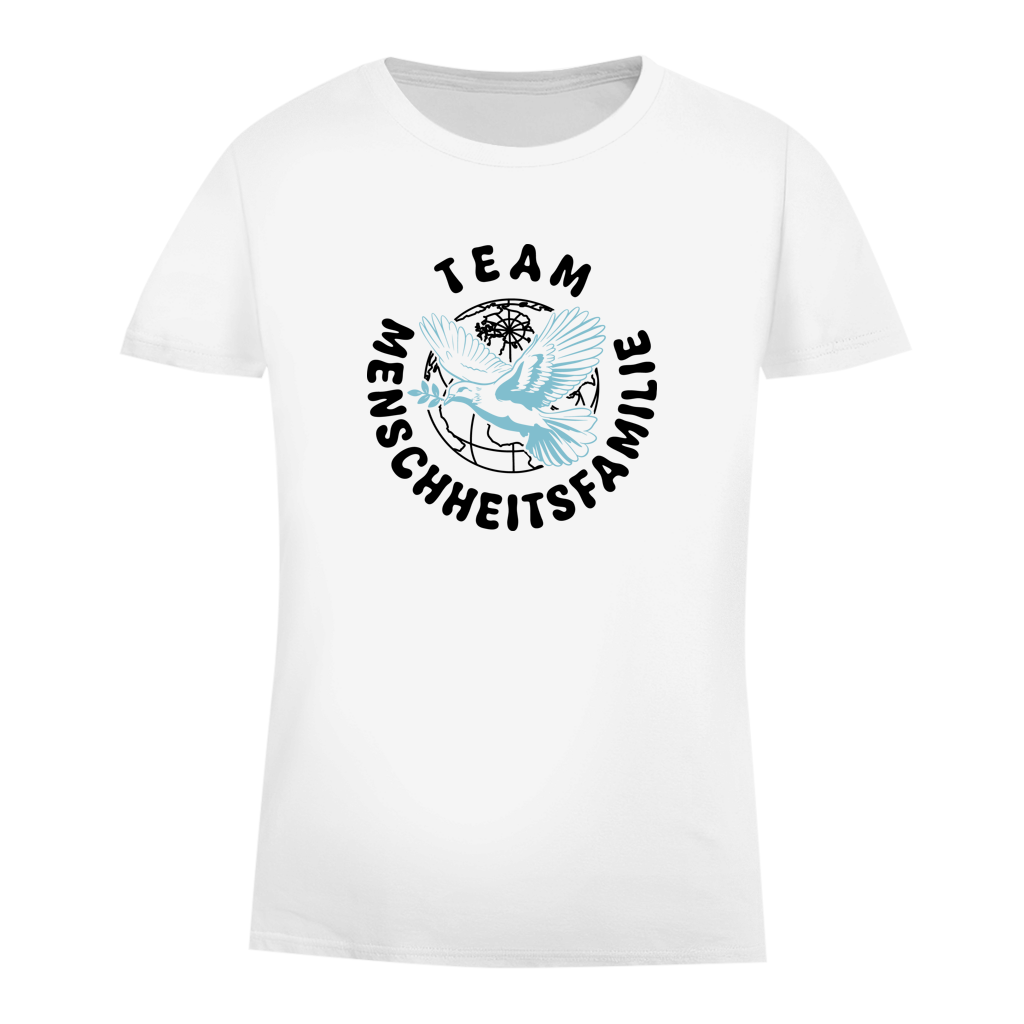 Damen Premium Bio T-Shirt Team Menschheitsfamilie