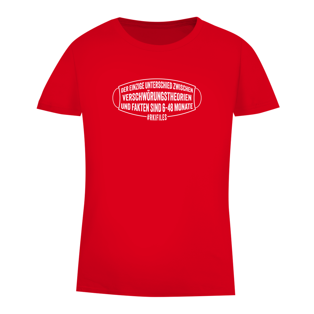 Damen Premium Bio T-Shirt Verschwörungstheorie vs. Fakten