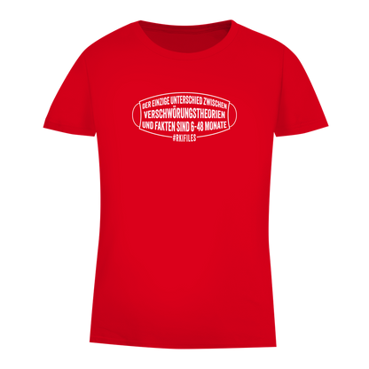 Damen Premium Bio T-Shirt Verschwörungstheorie vs. Fakten