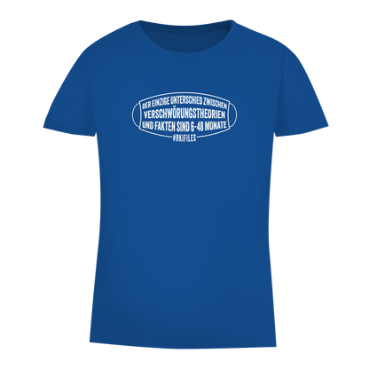 Damen Premium Bio T-Shirt Verschwörungstheorie vs. Fakten