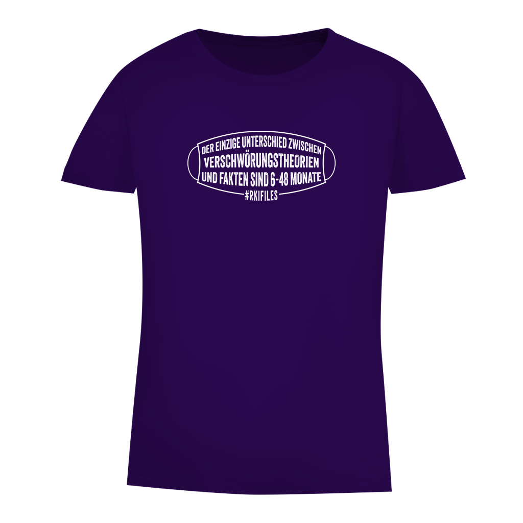 Damen Premium Bio T-Shirt Verschwörungstheorie vs. Fakten