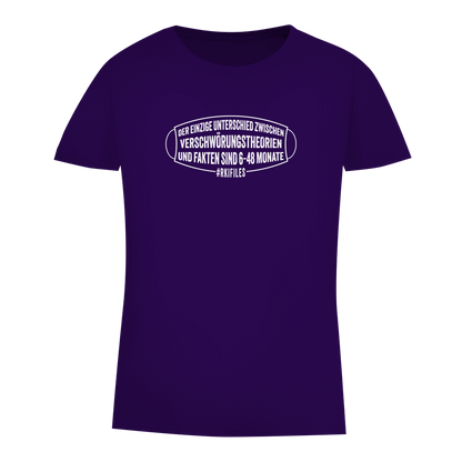 Damen Premium Bio T-Shirt Verschwörungstheorie vs. Fakten