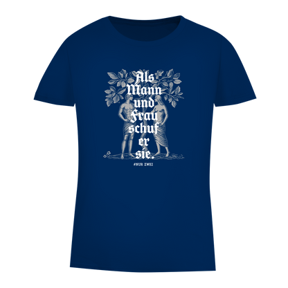 Damen Premium Bio T-Shirt Als Mann und Frau schuf er sie.