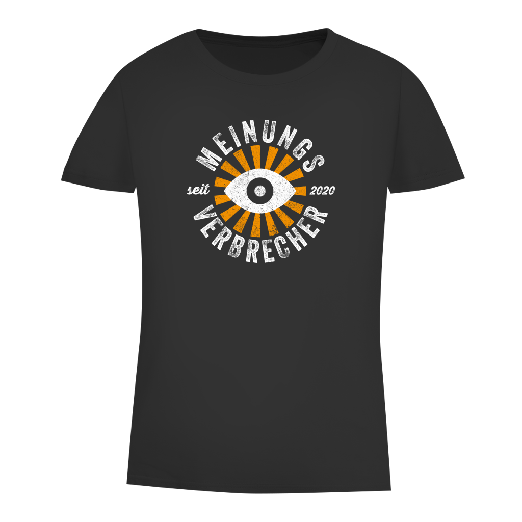 Damen Premium Bio T-Shirt Meinungsverbrecher seit 2020