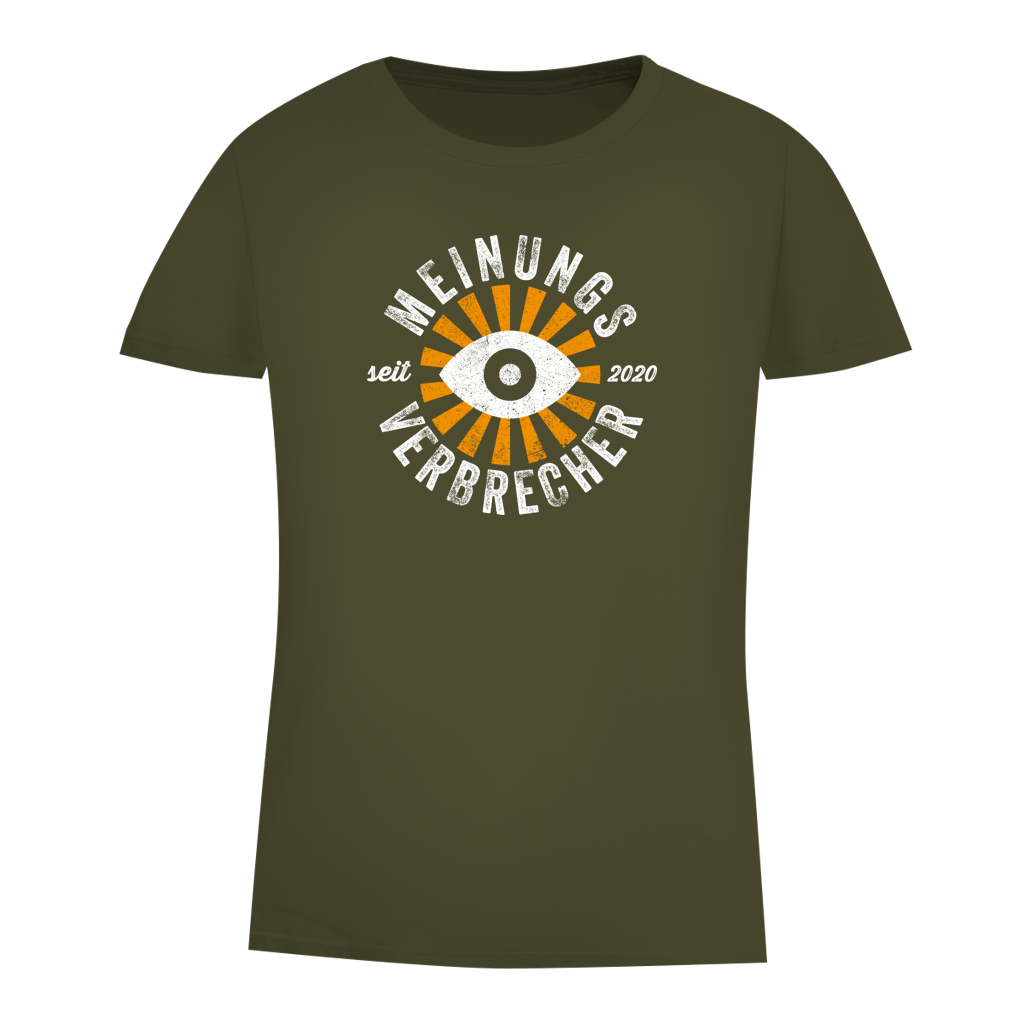 Damen Premium Bio T-Shirt Meinungsverbrecher seit 2020