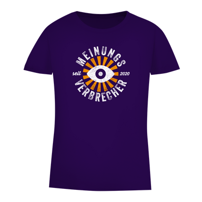 Damen Premium Bio T-Shirt Meinungsverbrecher seit 2020