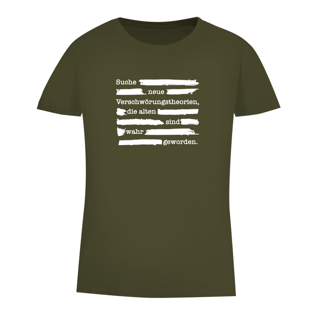 Damen Premium Bio T-Shirt Suche neue Verschwörungstheorien