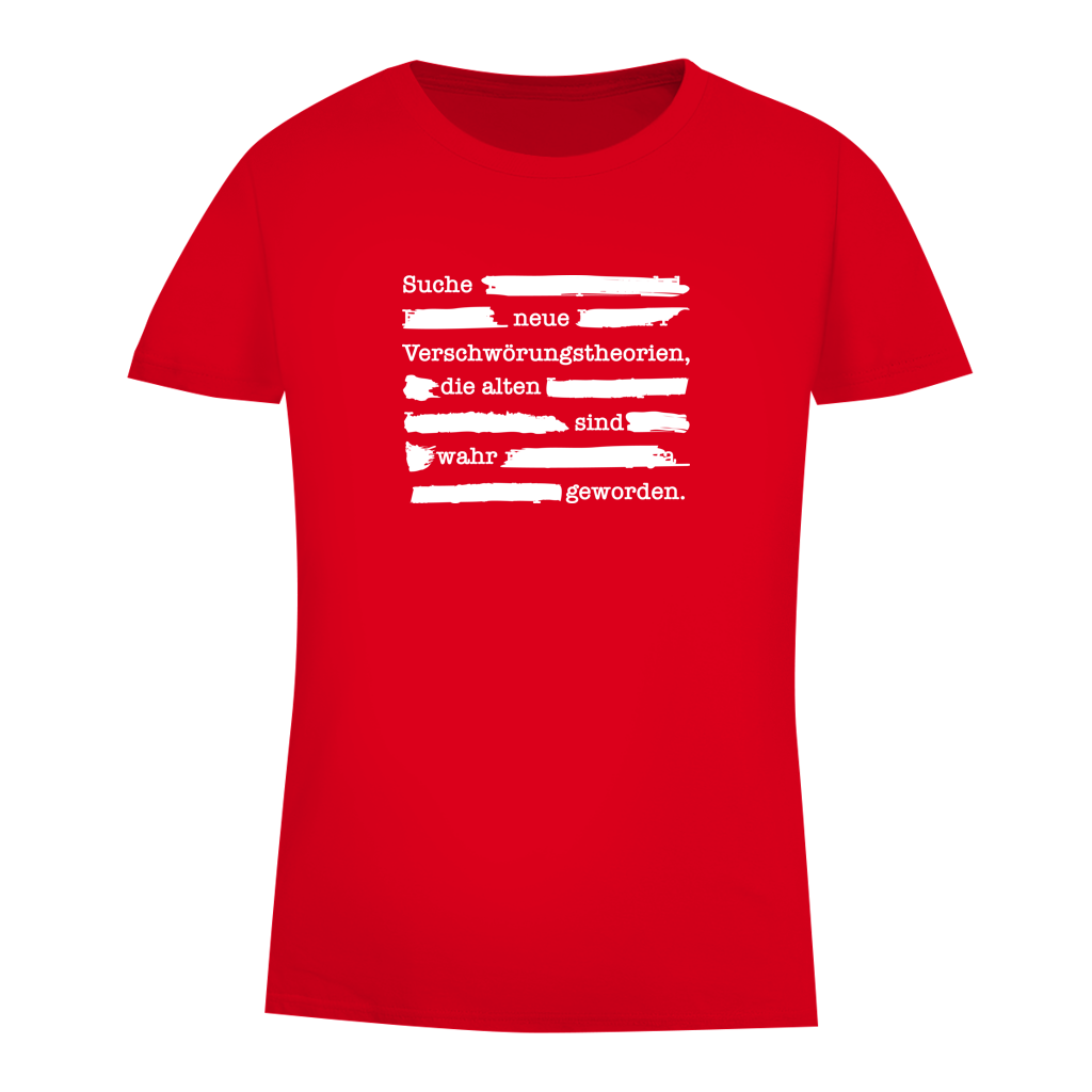 Damen Premium Bio T-Shirt Suche neue Verschwörungstheorien