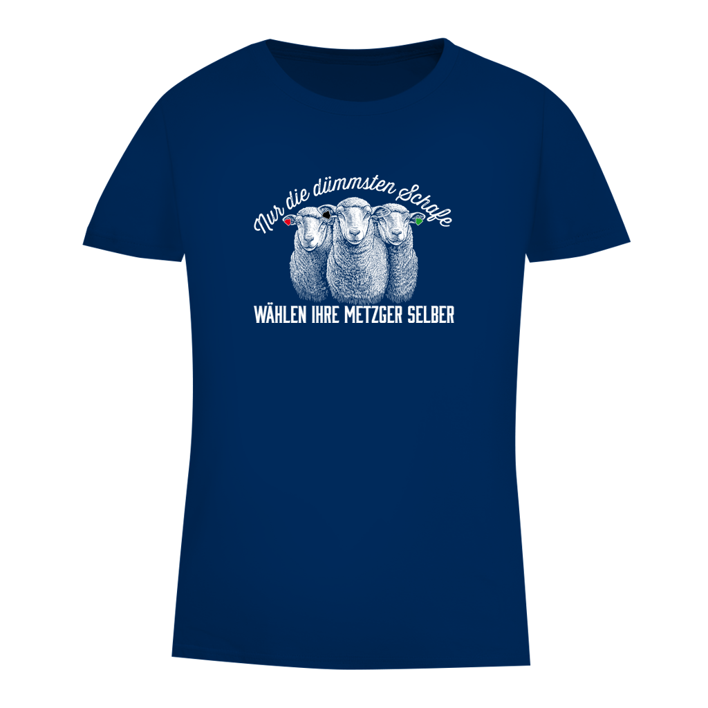 Damen Premium Bio T-Shirt Nur die dümmsten Schafe wählen ihre Metzger selber