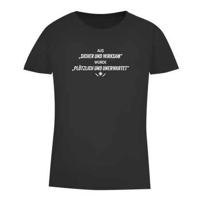 Damen Premium Bio T-Shirt Plötzlich und unerwartet