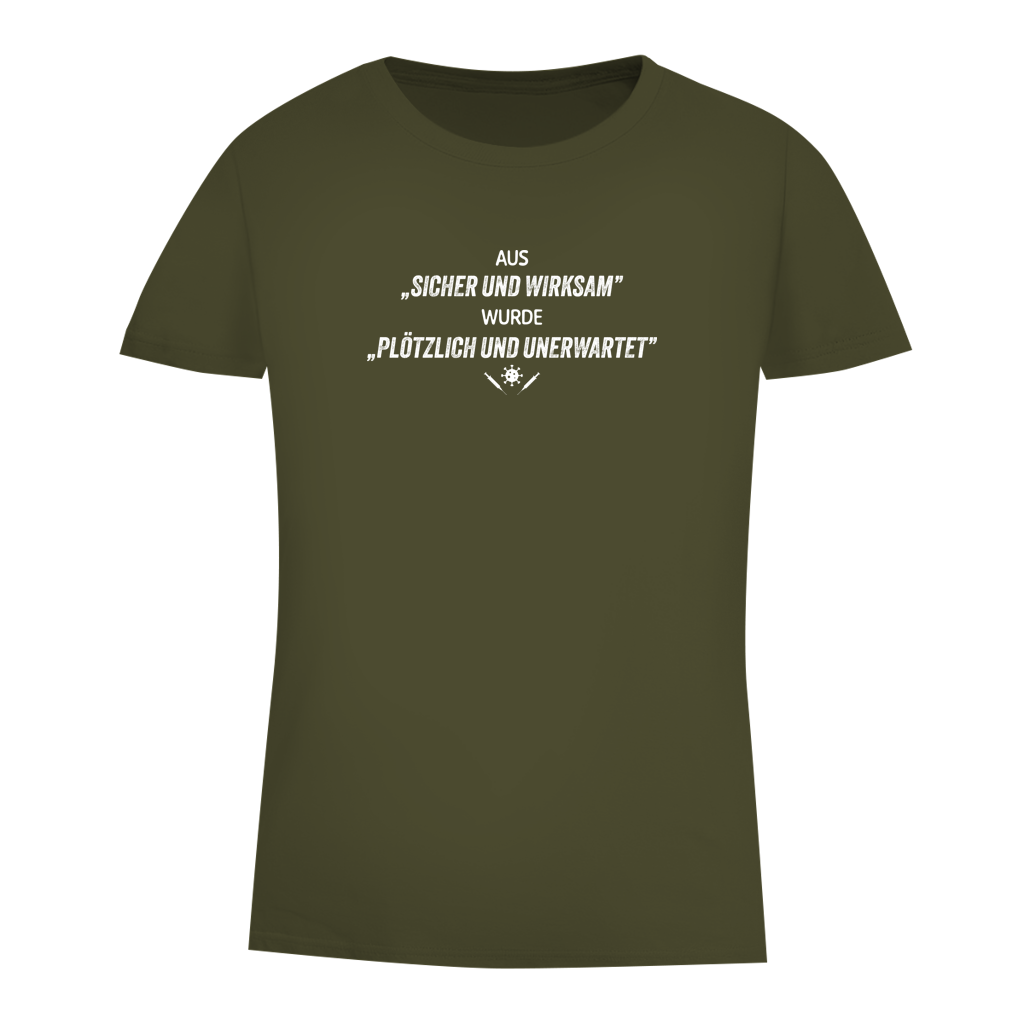 Damen Premium Bio T-Shirt Plötzlich und unerwartet