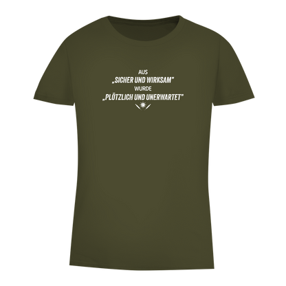 Damen Premium Bio T-Shirt Plötzlich und unerwartet