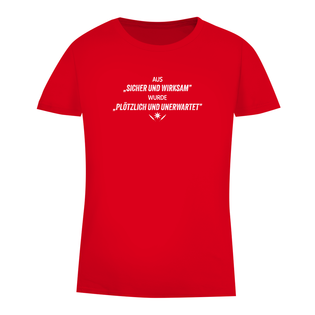 Damen Premium Bio T-Shirt Plötzlich und unerwartet