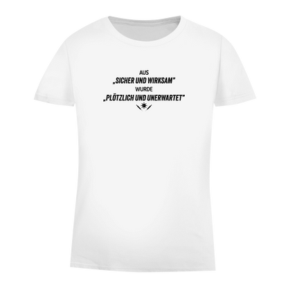 Damen Premium Bio T-Shirt Plötzlich und unerwartet
