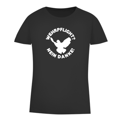 Damen Premium Bio T-Shirt Wehrpflicht? Nein Danke!