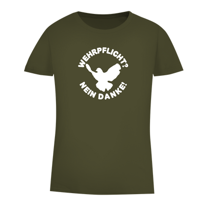 Damen Premium Bio T-Shirt Wehrpflicht? Nein Danke!