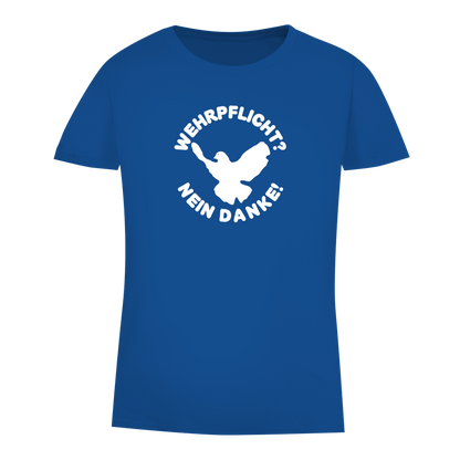 Damen Premium Bio T-Shirt Wehrpflicht? Nein Danke!