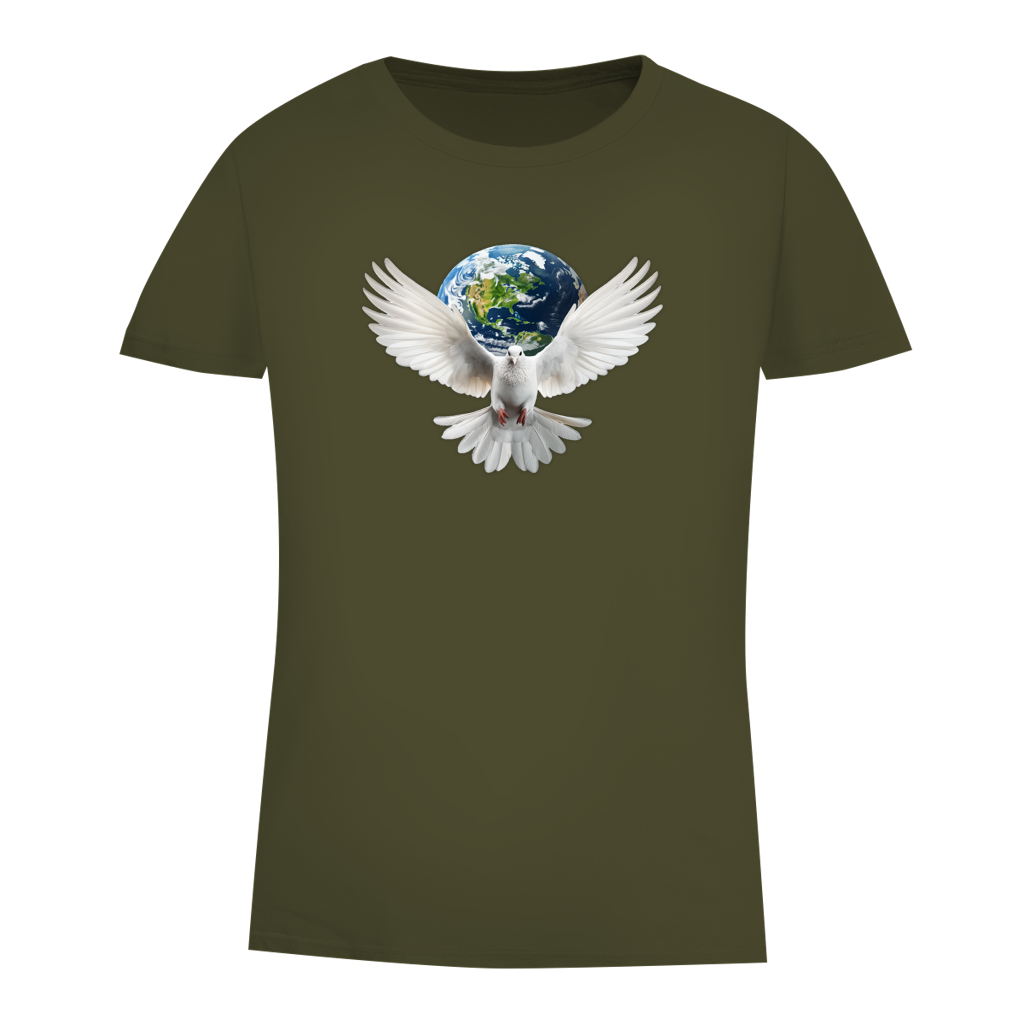 Damen Premium Bio T-Shirt Weltfrieden