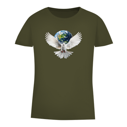 Damen Premium Bio T-Shirt Weltfrieden