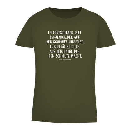 Damen Premium Bio T-Shirt Derjenige, der auf den Schmutz hinweist - Kurt Tucholsky