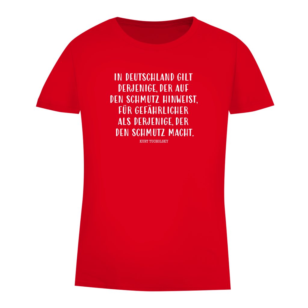 Damen Premium Bio T-Shirt Derjenige, der auf den Schmutz hinweist - Kurt Tucholsky