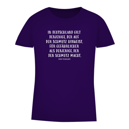 Damen Premium Bio T-Shirt Derjenige, der auf den Schmutz hinweist - Kurt Tucholsky