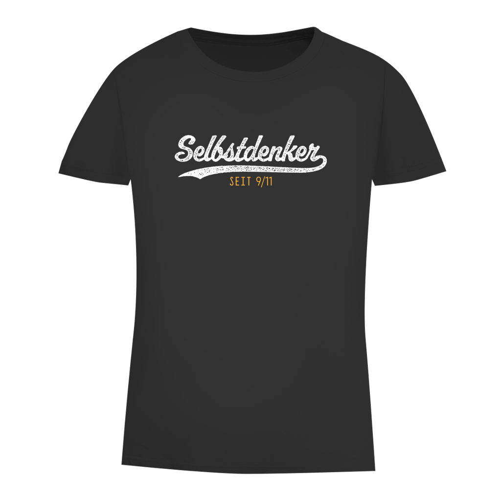Damen Premium Bio T-Shirt Selbstdenker seit 9/11