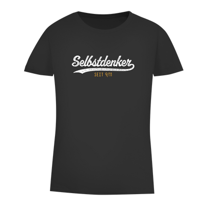 Damen Premium Bio T-Shirt Selbstdenker seit 9/11