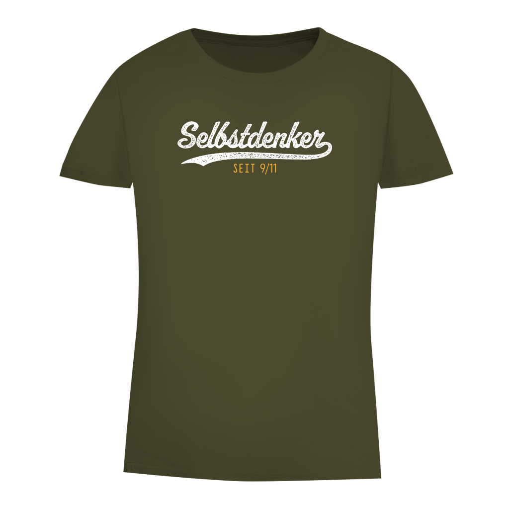 Damen Premium Bio T-Shirt Selbstdenker seit 9/11