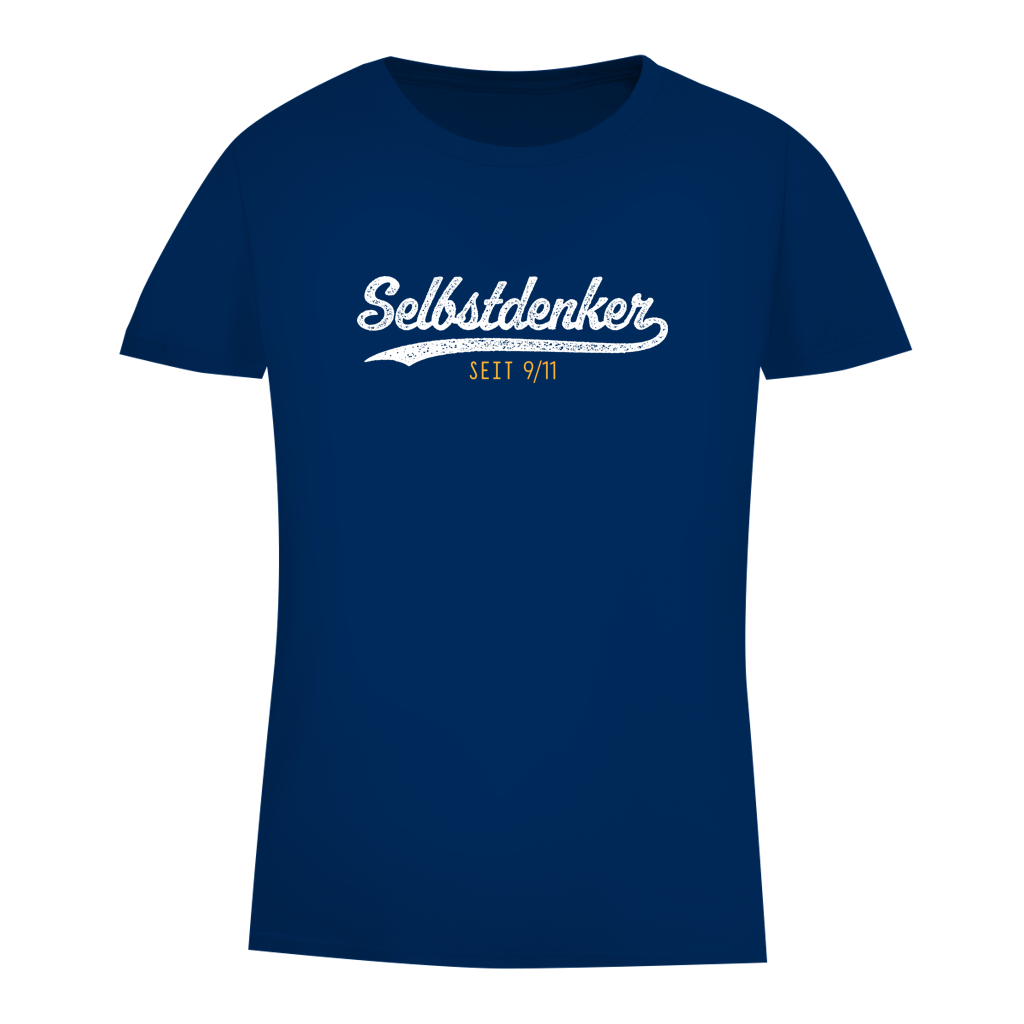 Damen Premium Bio T-Shirt Selbstdenker seit 9/11