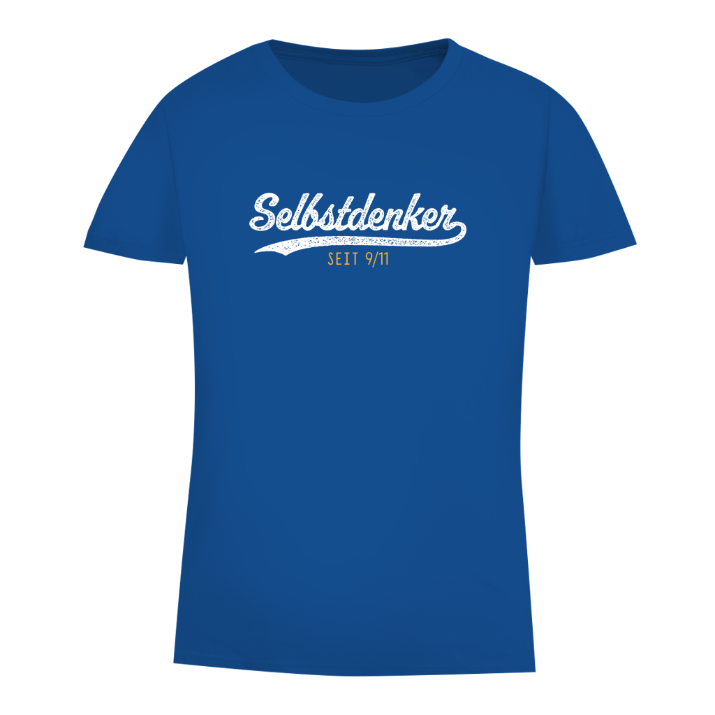 Damen Premium Bio T-Shirt Selbstdenker seit 9/11