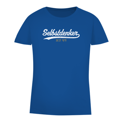 Damen Premium Bio T-Shirt Selbstdenker seit 9/11