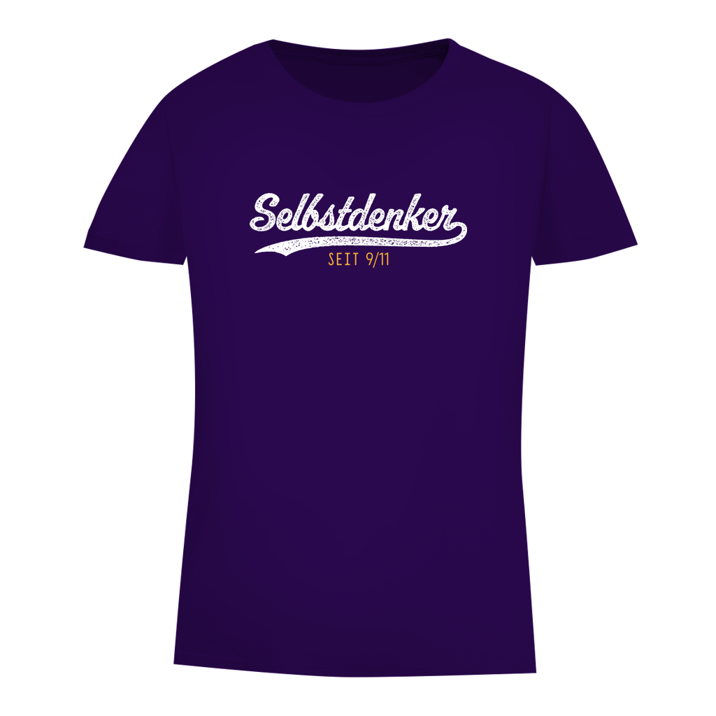 Damen Premium Bio T-Shirt Selbstdenker seit 9/11