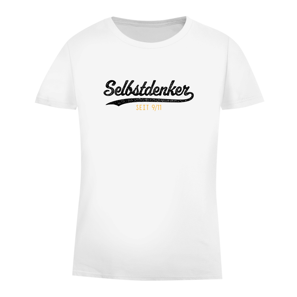 Damen Premium Bio T-Shirt Selbstdenker seit 9/11