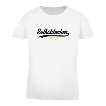 Damen Premium Bio T-Shirt Selbstdenker seit 9/11