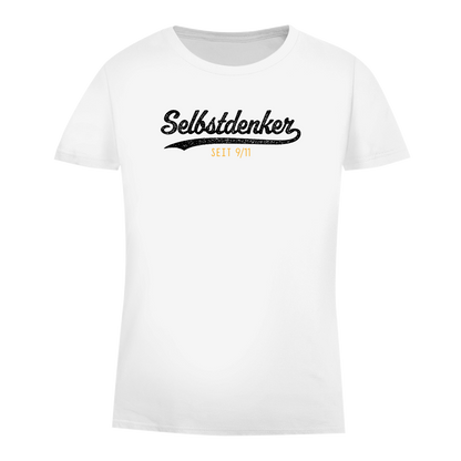 Damen Premium Bio T-Shirt Selbstdenker seit 9/11