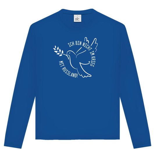 Unisex Langarmshirt Ich bin nicht im Krieg mit Russland!