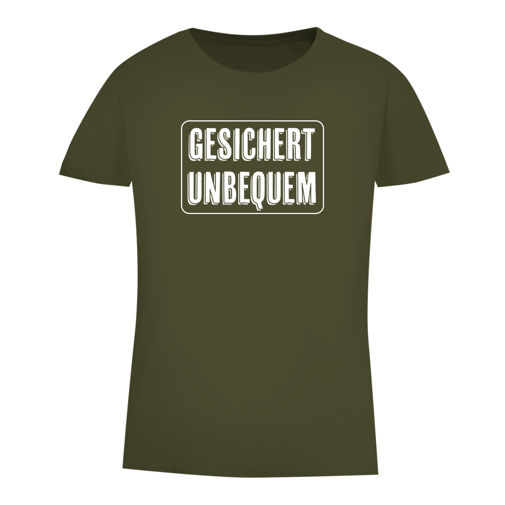 Damen Premium Bio T-Shirt Gesichert Unbequem