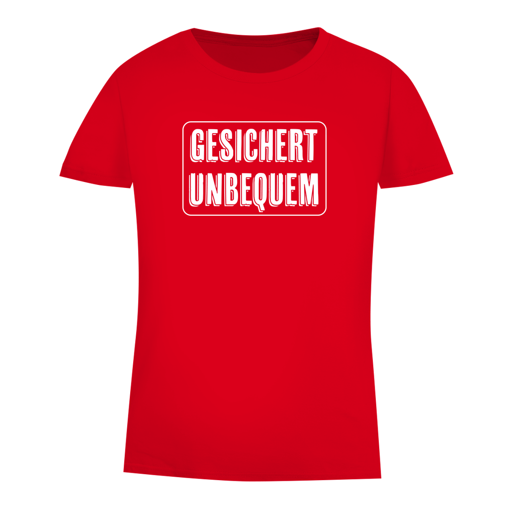 Damen Premium Bio T-Shirt Gesichert Unbequem