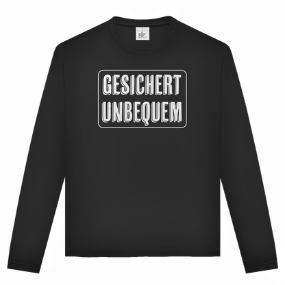 Unisex Langarmshirt Gesichert Unbequem