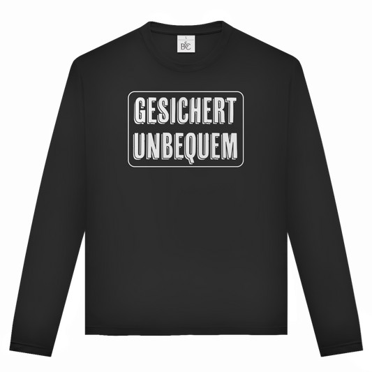 Unisex Langarmshirt Gesichert Unbequem