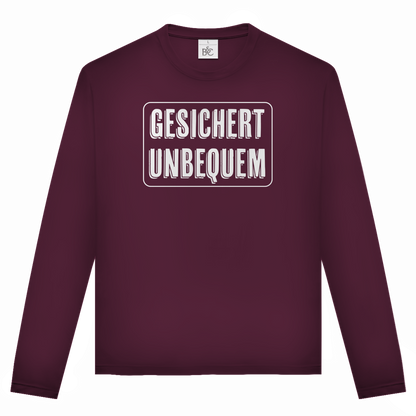 Unisex Langarmshirt Gesichert Unbequem