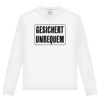 Unisex Langarmshirt Gesichert Unbequem