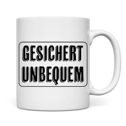 Tasse Gesichert Unbequem