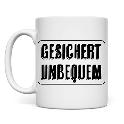 Tasse Gesichert Unbequem